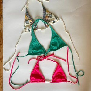 3pcs Victoria’s Secret Halterneck Bikini Top All Size Small BUNDLE